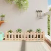 Image de vidaXL Lit surélevé de jardin design de clôture 150x30x30cm pin massif 832487