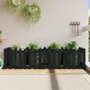 Image de vidaXL Lit surélevé de jardin design de clôture 200x50x50cm pin massif 832509