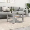Image de vidaXL Table basse sonoma gris 59,5x59,5x40 cm bois d'ingénierie 834255