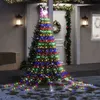 Image de vidaXL Guirlande de Sapin de Noël 320 LED, Décoration de Vacances, Ornement de Fête Jardin Intérieur Extérieur, Moderne, 356926