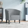 Image de Chaise cabriolet gris clair tissu