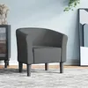 Image de Chaise cabriolet gris foncé tissu