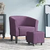 Image de vidaXL Fauteuil Cabriolet avec Repose-pied, Chaise avec Accoudoirs, Canapé avec Dossier, Siège Rembourré Salon Chambre, 356440