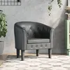 Image de Chaise cabriolet gris similicuir