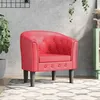Image de Chaise cabriolet rouge similicuir
