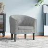 Image de Chaise cabriolet gris clair velours