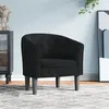 Image de Chaise cabriolet noir velours