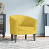 Image de Fauteuil jaune velours