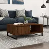 Image de Table basse chêne marron 90x60x35 cm bois d ingénierie