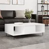 Image de vidaXL Table basse blanc 104x60x35 cm bois d'ingénierie827084