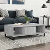 Image de vidaXL Salontafel 104x60x35 cm bewerkt hout grijs sonoma827098