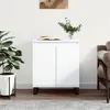 Image de vidaXL Buffet, Armoire Latérale avec Pieds, Meuble de Rangement, Organisateur de Salon Salle de Séjour Intérieur, Blanc Bois d'Ingénierie 827164
