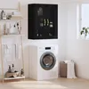 Image de Armoire murale noir 69,5x34x90 cm