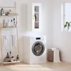 Image de Armoire murale blanc 34,5x34x90 cm
