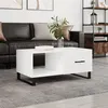 Image de vidaXL Table basse blanc 90x50x40 cm bois d'ingénierie829236