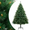Image de Sapin de Noël artificiel à charnières avec support 240 cm