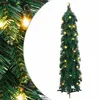 Image de vidaXL Arbre de Noël Artificiel avec 45 LED, Sapin de Noël avec Support, Décoration de Vacances, Ornement de Fête Intérieur Extérieur, 90 cm 357689