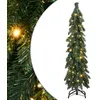 Image de vidaXL Arbre de Noël Artificiel Pré-éclairé avec 60 LED, Sapin de Noël avec Support, Décoration de Vacances, Ornement de Fête Intérieur Extérieur, 120 cm