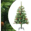 Image de Sapin de Noël artificiel avec pommes de pin et baies 150 cm