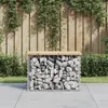 Image de vidaXL Banc de jardin design de gabion 63x31,5x42cm bois massif de pin 834344