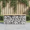 Image de vidaXL Banc de jardin design de gabion 103x31,5x42 bois massif de pin, siège de jardin, banc de parc, banc de pique-nique 834350