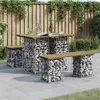 Image de vidaXL Tuinbank schanskorfontwerp 100x70x72 cm geïmpregneerd hout834364