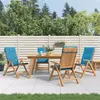 Image de vidaXL Lot de 4 Chaises de Jardin Inclinables avec Coussins, Sièges de Terrasse, Chaises de Balcon, Meubles de Patio 3196467