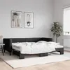 Image de vidaXL Slaapbank met onderschuifbed 90x200 cm stof zwart3196580