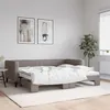 Image de vidaXL Lit de jour avec lit gigogne taupe 90x200 cm tissu 3196581