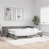 Image de vidaXL Slaapbank onderschuifbed matrassen 90x190 cm stof donkergroen3196607