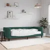 Image de vidaXL Slaapbank met matras 90x200 cm fluweel donkergroen3196669