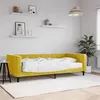 Image de vidaXL Slaapbank met matras 90x200 cm fluweel geel3196672