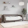 Image de vidaXL Slaapbank met matras 80x200 cm stof taupe3196796