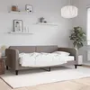 Image de vidaXL Slaapbank met matras 100x200 cm stof taupe3196806