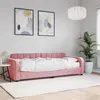 Image de vidaXL Slaapbank met matras 80x200 cm fluweel roze3196901