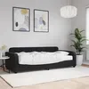 Image de vidaXL Slaapbank met matras 90x200 cm fluweel zwart3196909