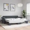 Image de vidaXL Lit de Jour avec Lit Gigogne, Canapé-lit, Lit d'Invité, Meuble de Chambre à Coucher Salle de Séjour, Moderne, Gris 3196930