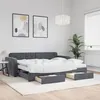 Image de vidaXL Lit de Jour avec Lit Gigogne et Tiroirs, Canapé-lit avec Rangement, Lit d'Invité, Meuble de Chambre Salon, Moderne, 3197002