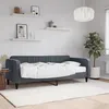 Image de vidaXL Lit de jour avec matelas gris foncé 90x200 cm velours, canapé-lit, canapé-lit de repos, lit de repos rembourré, lit 3197040