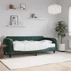 Image de vidaXL Slaapbank met matras 100x200 cm fluweel donkergroen3197048