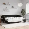 Image de vidaXL Lit de jour avec lit gigogne noir 80x200 cm velours 3197060