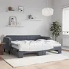 Image de vidaXL Lit de Jour avec Lit Gigogne et Matelas, Canapé-lit, Lit d'Invité, Meuble de Chambre à Coucher Salle de Séjour, 3197088