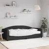 Image de vidaXL Slaapbank met matras 90x200 cm stof zwart3197172