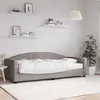 Image de vidaXL Slaapbank met matras 90x200 cm stof taupe3197173