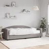 Image de vidaXL Slaapbank met matras 100x200 cm stof taupe3197178