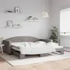 Image de vidaXL Lit de Jour, Canapé-lit, Lit d'Invité, Meuble de Chambre à Coucher Salle de Séjour, Moderne, Taupe 100x200 cm Tissu 3197196