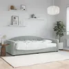 Image de vidaXL Slaapbank met matras 90x200 cm fluweel lichtgrijs3197277