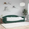 Image de vidaXL Slaapbank met matras 90x200 cm fluweel donkergroen3197279