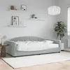 Image de vidaXL Lit de jour avec matelas gris clair 100x200 cm velours 3197284