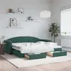 Image de Lit gigogne vidaxl 222 x 192.5 x 75 cm en contreplaque sans sommier de couleur